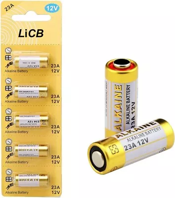 LiCB A23 23A 12V Alkaline Battery 5 Pack • $9.49