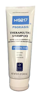 MG217 Psoriasis Therapeutic SHAMPOO 3% Coal Tar 8oz NEW LOOK ^ • $15.95