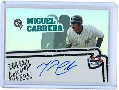 2005 Topps Pack Wars Miguel Cabrera On Card Auto Autograph Marlins MLB • $68.99