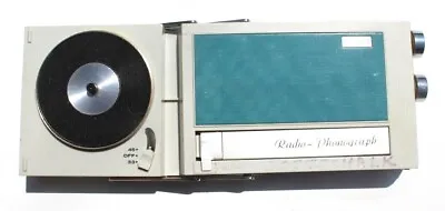 $369.99 • Buy Vtg Crown 1969 Portable Radio Phonograph Record Played Transistor AM Working