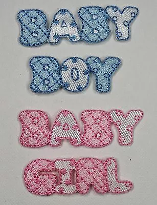 Baby Boy/Girl  Embroidered Motif Card Making/sewing Iron On Embellishments • £2