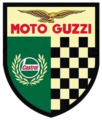 Moto Guzzi Shield Retro Sticker / Decal • $6.99