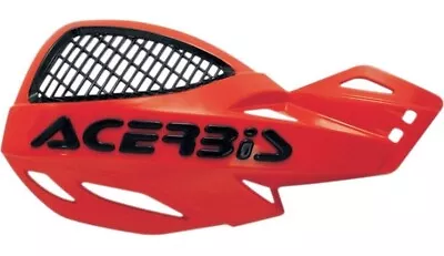 Acerbis Red Vented Uniko Handguards MX Off Road Motorcycle 2072670004 • $36.49