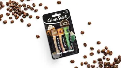 Chapstick Coffee Collection Lip Balm 3-Pack NEW Latte Macchiato Mint Mocha RARE • $9.95