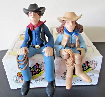 ( 2 ) D Manning FAMILY OF FRIENDS Shelf Sitters. COWBOY # 90632COWGIRL # 90647. • $44.95