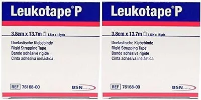 BSN- Medical Leukotape P Rigid Strapping Tape 3.8cm X 13.7m- 2 Pack • $18.99