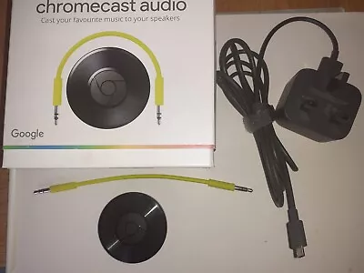 Google Chromecast Audio 2nd Generation Media Streamer - Black • £22