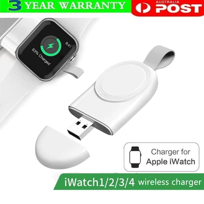 $7.59 • Buy USB Portable Wireless Charger Magnetic For Apple Watch IWatch 7 6 5 4 3 2 1