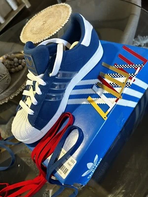 $125 • Buy Adidas Superstar  Originals Interchangeable Stripes BNIB Us 10.5 Uk 10