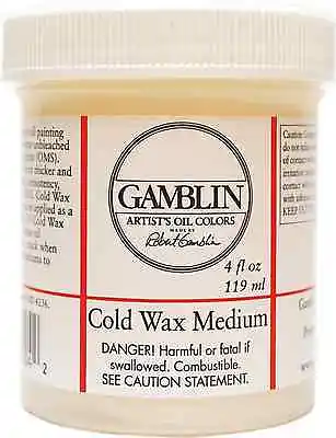 Gamblin Cold Wax Oil Painting Medium - Choose Size: 120 Ml 473 Ml 3.78 L • £18.50