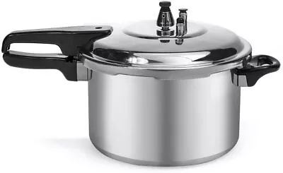 Pressure Canner 6Qt Aluminum Release Valve Stove Top Fast Canning Cooker Pot • $74.99