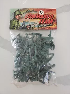 Vintage 1980s Value Toy Soldiers Unopened COMMANDO TEAM China Cheap Unbranded • $10