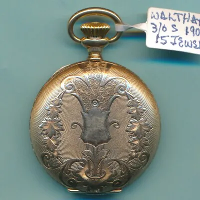 Exquisite Lady Waltham Antique (1900) 14K Solid Gold S3/0 15J Pocket Watch • £719.03