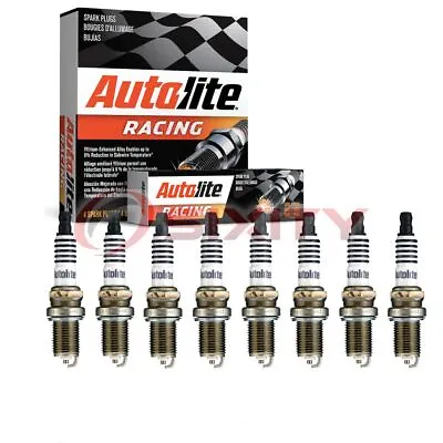 8 Pc Autolite Racing AR3924 Spark Plugs For 7373 71 6962 Ignition Wire Hr • $38.53