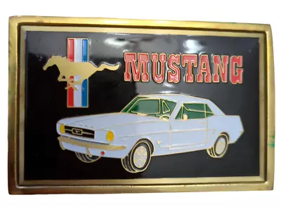 PF03148 Vintage 1983 FORD Mustang Commemorative Solid Brass Belt Buckle • $27.99