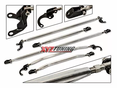 88-91 Honda Civic/CRX C-Pillar+ Upper Strut Tower+Lower Tie Arm Bars Front +Rear • $116.99