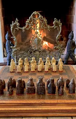 $700 • Buy Vintage  Lewis Chessmen  Chess Set - Viking Chess