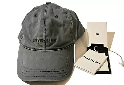 Givenchy Curved Cap With Logo Baseball Hat Dark Blue / Grey • $169.99