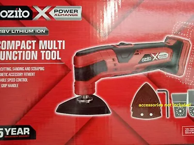 Brand New Cordless Ozito Multi Tool 18v Skin Power Xchange Cut Sand Power Li-ion • $99.95