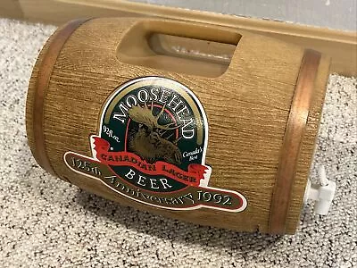 Vintage Moosehead Canadian Lager Beer Keg Barrel 92 OZ 125 Anniversary 1992 • $19.99