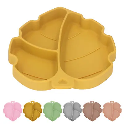 New Baby Suction Plate Food Grade Silicone Separated Area Dishwasher Friendly B • £8.28