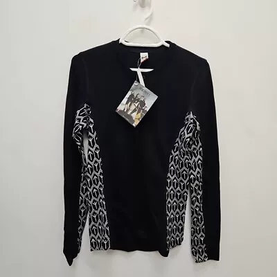 Dale Of Norway Viking Basic Feminine Black Merino Wool Sweater Top Jumper Medium • £89.99