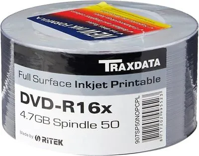Traxdata Bluray CD-R DVD-R Dual Layer Valuepack Blank Discs RITEK Collection LOT • £11.75