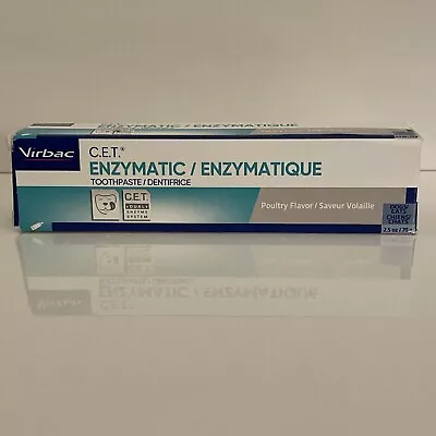 Virbac CET Enzymatic Toothpaste For Dogs Beef Flavor 2.5oz Exp 2/2026 • $7.97