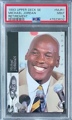 Michael Jordan 1993 Upper Deck SE Retirement MJR1 PSA 9 MINT • $299.99