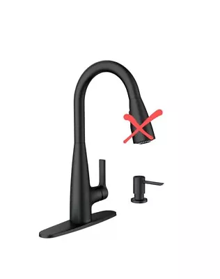 MOEN Haelyn Single-Handle Pull-Down Sprayer Kitchen Faucet MISSING SPRAYER  • $99