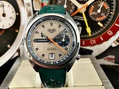 Vintage Heuer Carrera Automatic Chronograph Cal. 15 Serviced And Unpolished • $3699
