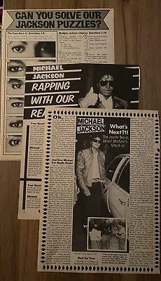Vintage Michael Jackson Magazine Clippings • $13.49