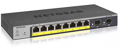 Netgear GS110TP ProSafe 10-Port Gigabit Ethernet Smart Switch (PoE + SFP) • £0.99