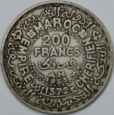 1953 Morocco 200 Francs • $20