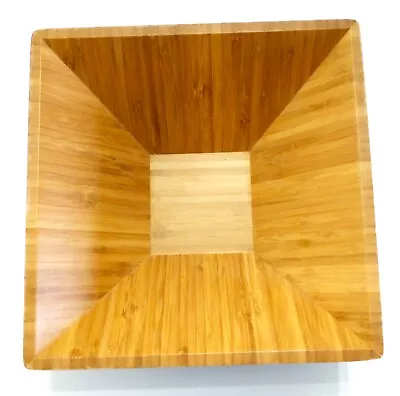 The Pampered Chef Bamboo 11  Square Bowl #0409 • $10