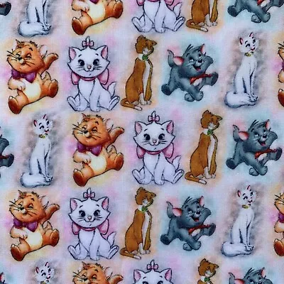 £4.50 • Buy Fq Disney Marie Cat Aristocats  Polycotton Fabric Character