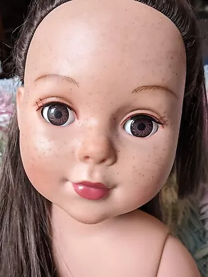 18  Madame Alexander Customized Doll Freckles Manicure Long Brown Hair • $15