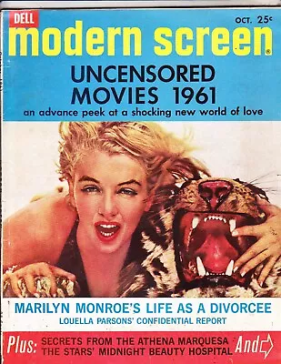 Modern Screen Magazine----marilyn Monroe Cover----october 1961 • $179.99