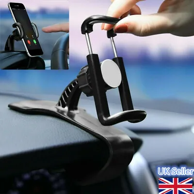 360° Universal Mobile Phone Holder Clip On Dashboard In Car Mount Stand Cradle • £4.95