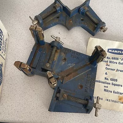 £25 • Buy Vintage No. 6809 Marples Mitre Cutter & Cramp-Made In England & Woden C800.