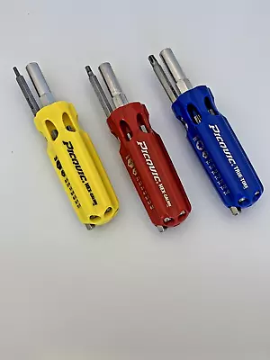 PICQUIC HEX MULTI BIT DRIVERS -   SAE - METRIC - TORX - {three Separate Tools} • $53.99