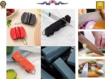 £2.85 • Buy Mini Portable 2 Stages Knife Sharpener Stainless Tool Kitchen Accesories Ceramic