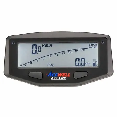 Acewell 1500 Motocross/Enduro Dirt Bike LCD Digital Speedometer - Powered By Int • $183.95