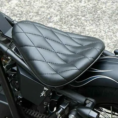 Motorcycle 3'' Spring Solo Seat Saddle With Base Plate For Harley Bobber Chopper • $60.99