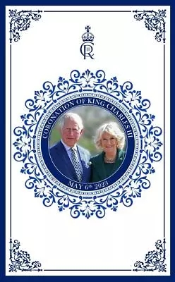£6.39 • Buy Coronation Memorabilia Tea Towel King Charles Queen Portrait Royal Souvenir Gift