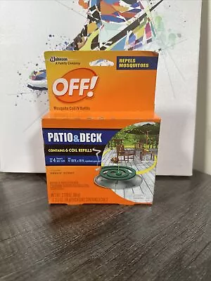 OFF! Patio & Deck Mosquito Coil IV Refills Country Fresh Scent 6 Coil Refills • $13.90