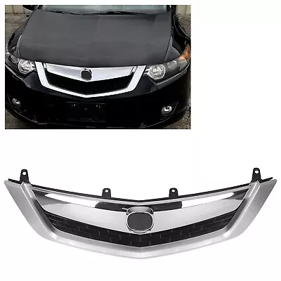 Front Bumper Grille Chrome Replacement Mesh Grill For 09-10 ACURA TSX • $53.90