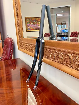 Vintage Columbus Muscle Carbon Fork - 1  1/8 In X 223 Mm • $124.99
