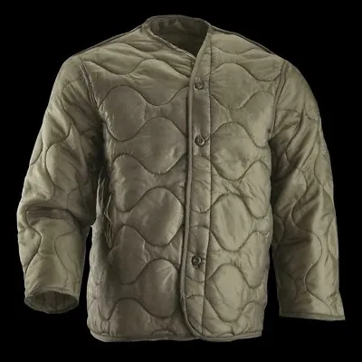 New Xl Foliage Usgi Us Cold Weather M65 Field Jacket Liner Nsn: 8415-01-527-7321 • $29.50