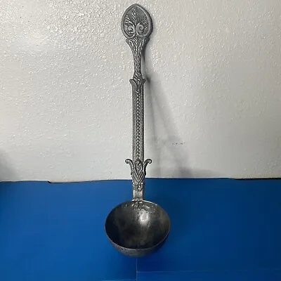 Vtg  Pewter DT Silver Ladel Dipper Scoop Heart Detail Serving Utensil • $18.90